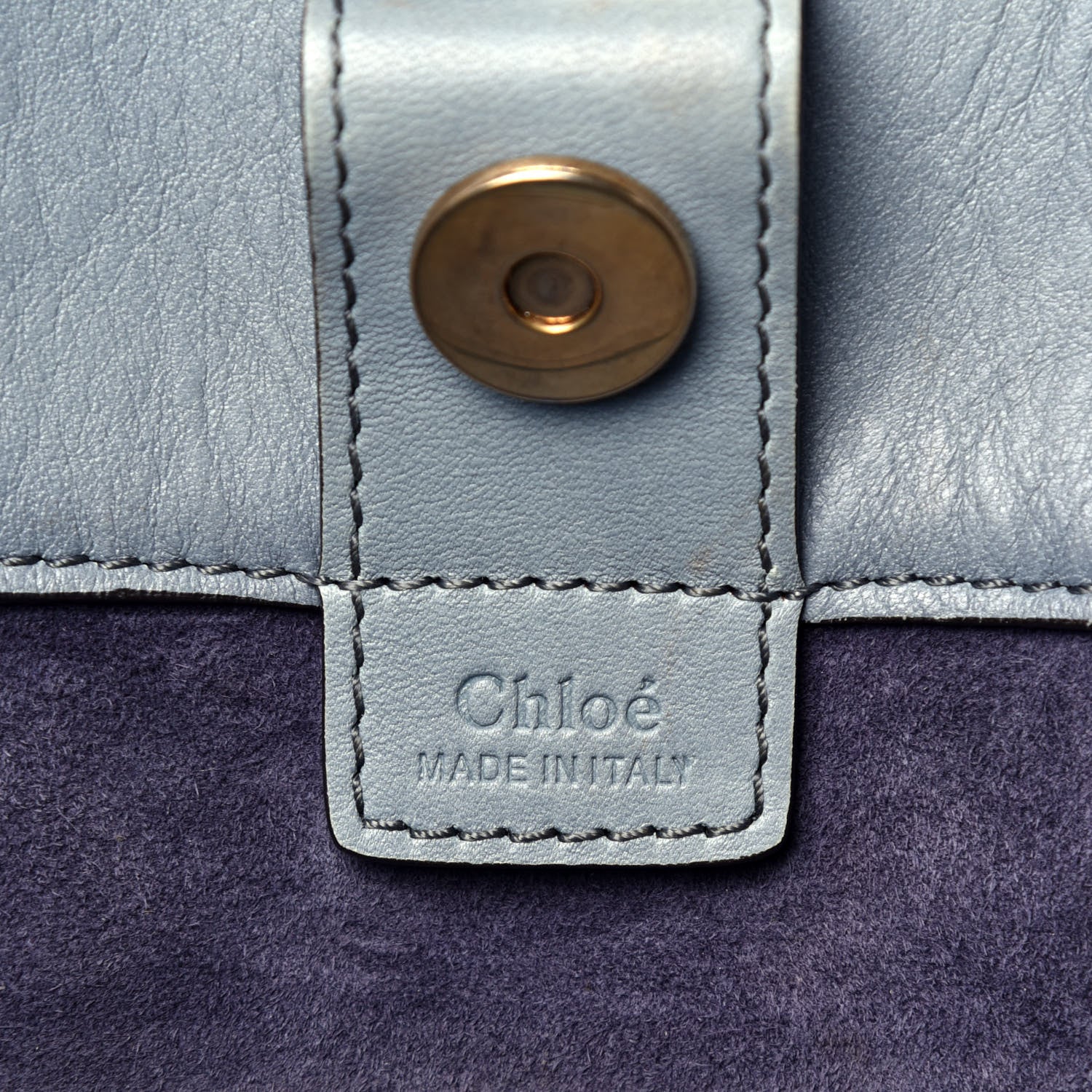 Chloe Smooth Calfskin Medium Milo Shopping Tote Cloudy Blue 6 of 9