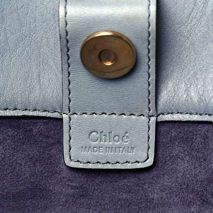 Chloe Smooth Calfskin Medium Milo Shopping Tote Cloudy Blue 6 of 9