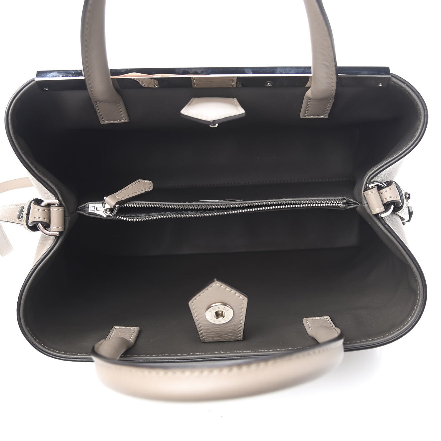 Vitello Dolce Century Petite 2Jours Tote Tortora Carbone
