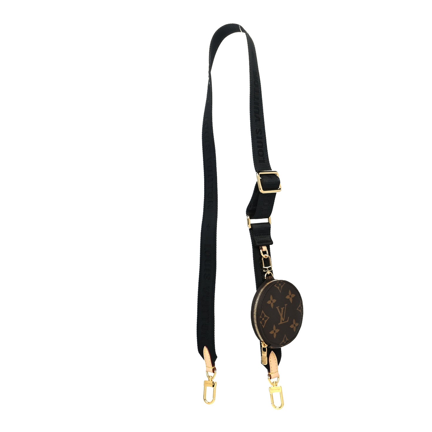 Monogram Multi Pochette Accessories Bandouliere Shoulder Strap Black