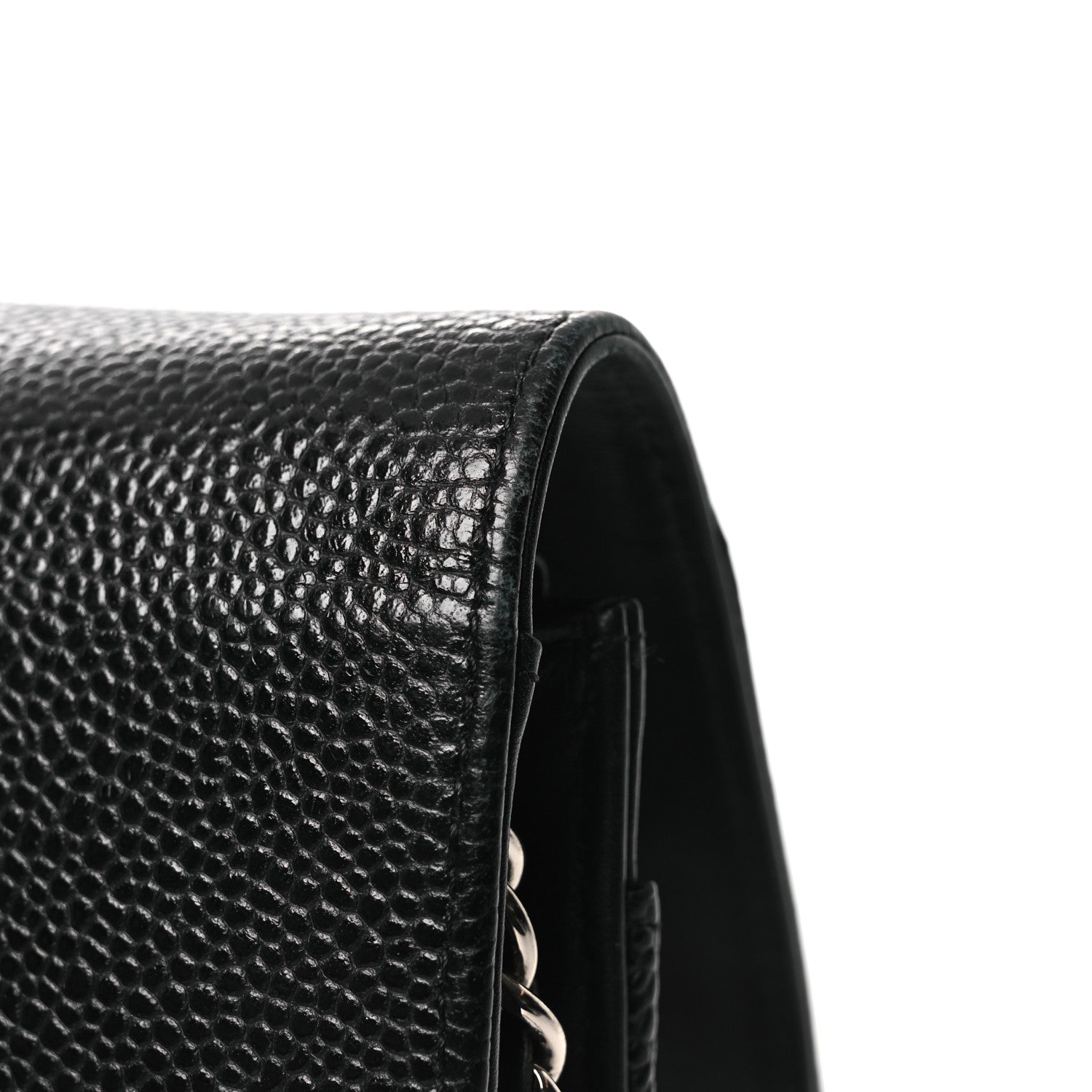 Chanel Caviar Timeless CC Wallet On Chain WOC Black 15 of 16