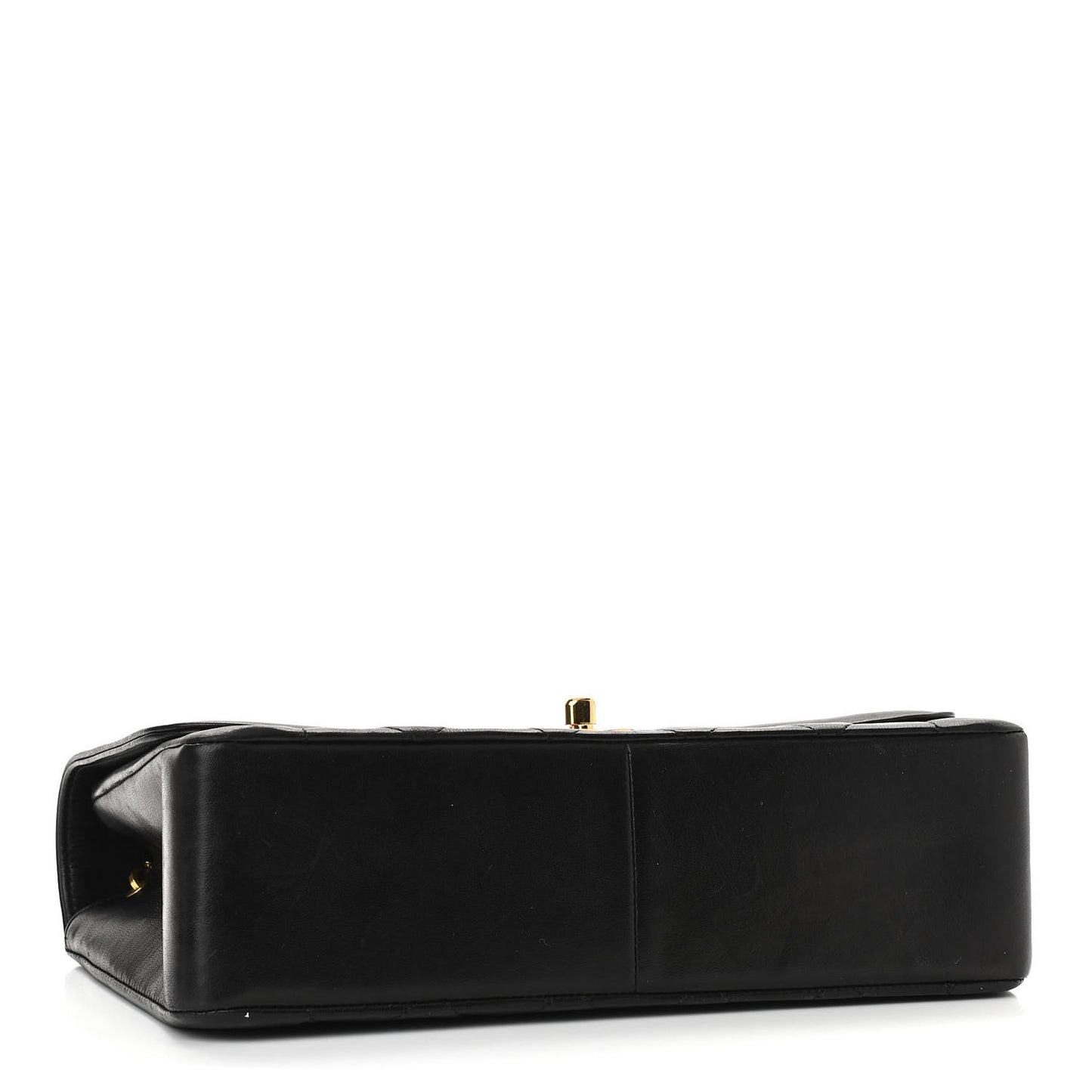 Lambskin Quilted Medium Single Flap Black