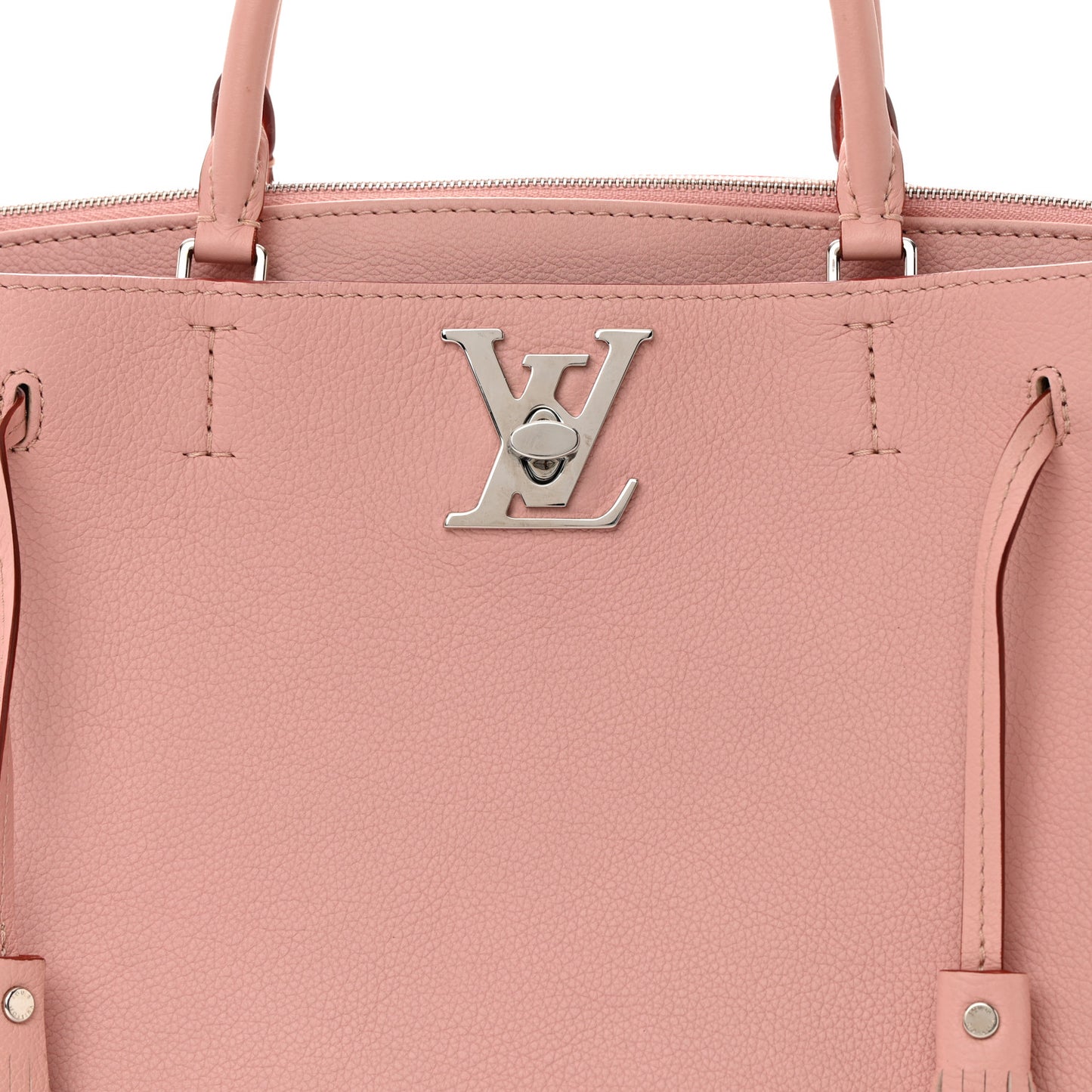 Calfskin Lockmeto Rose Poudre