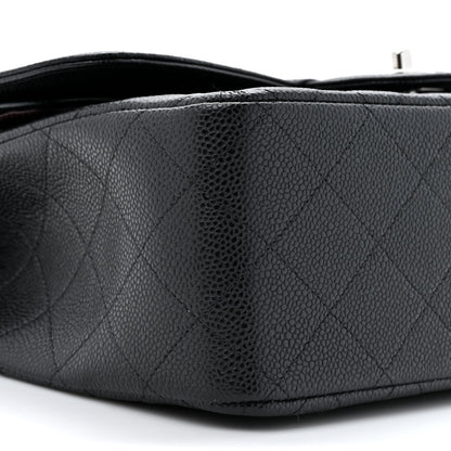 Chanel Caviar Quilted Jumbo Double Flap Black 10 of 11