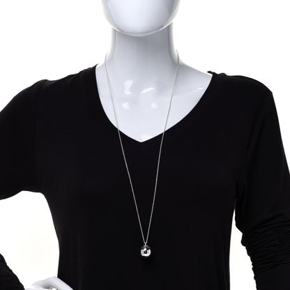 Tiffany Sterling Silver 12.75mm HardWear Ball Pendant Necklace 2 of 5