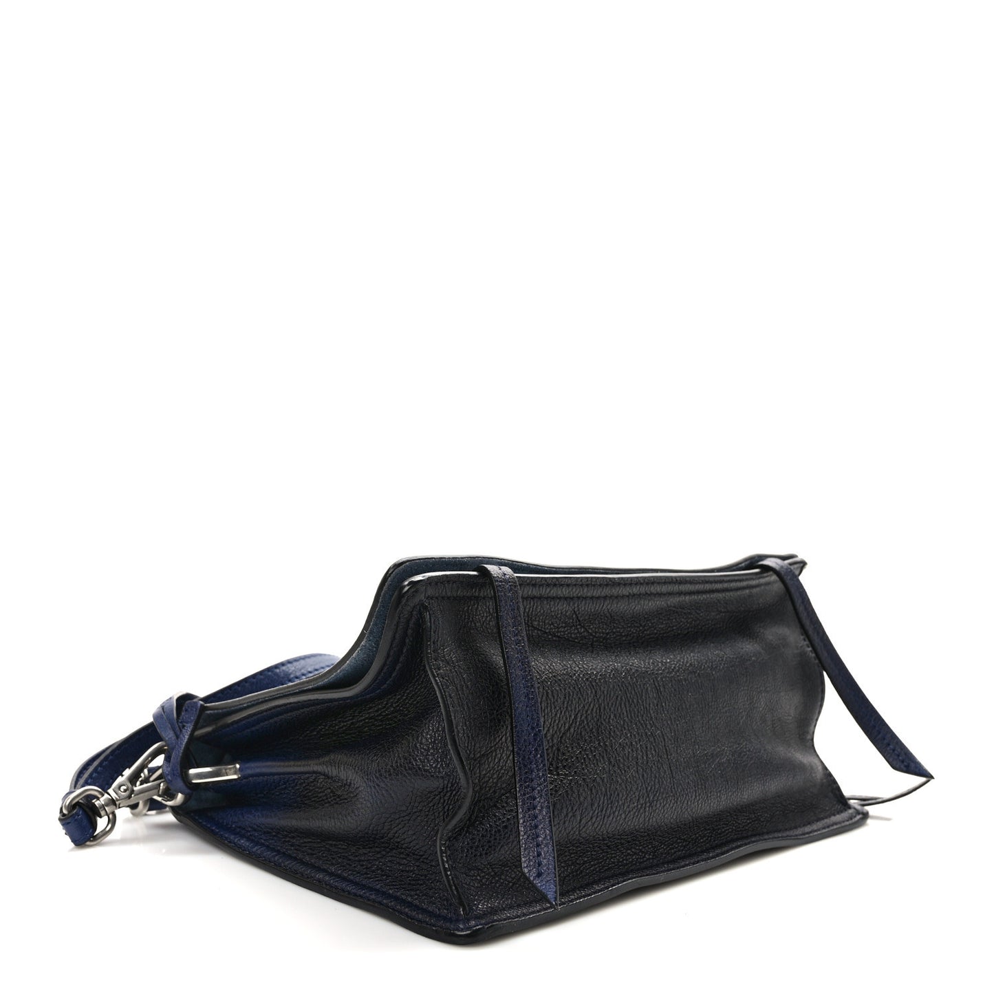 Glace Calf Etiquette Flap Inchiostro Astrale