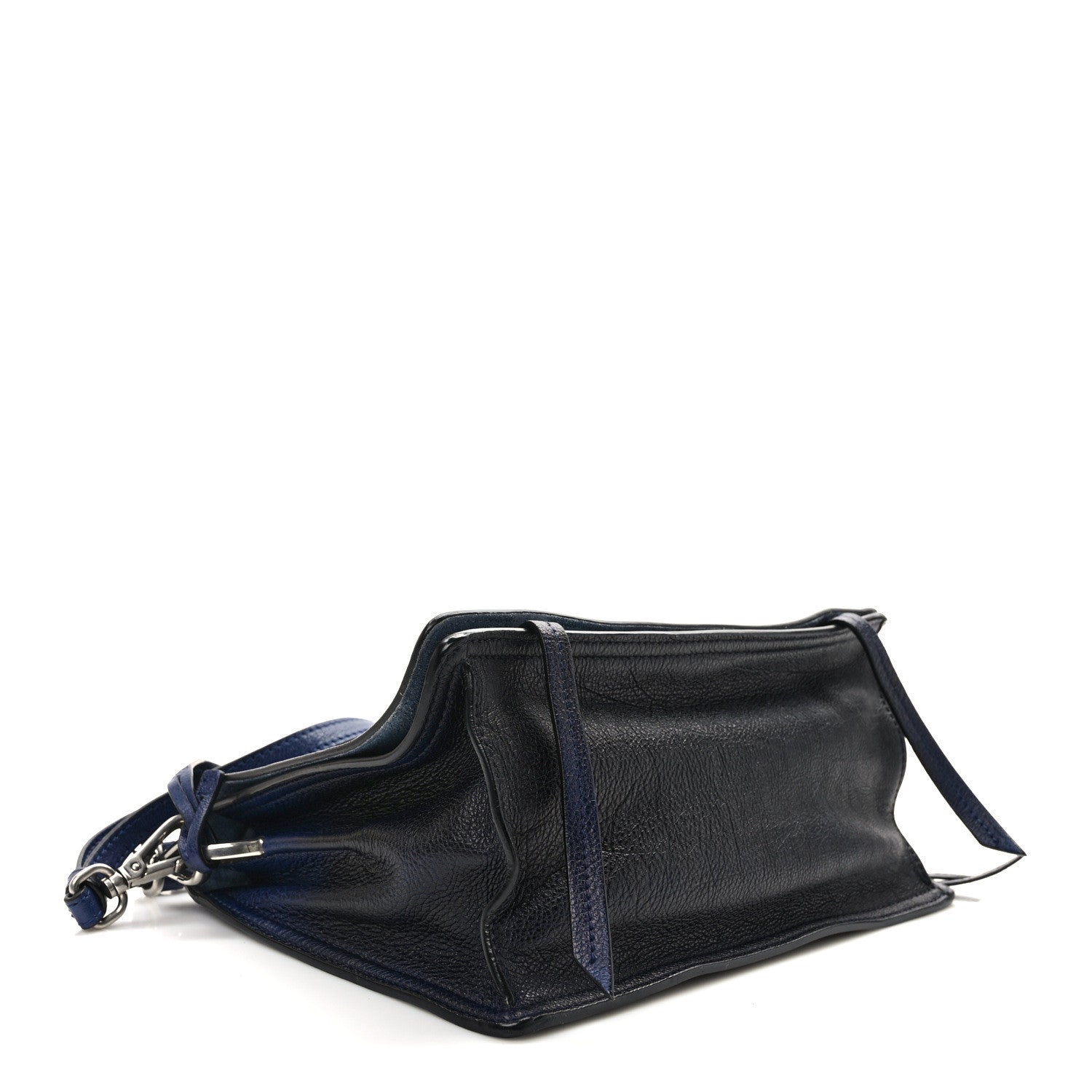 Prada Glace Calf Etiquette Flap Inchiostro Astrale 4 of 8