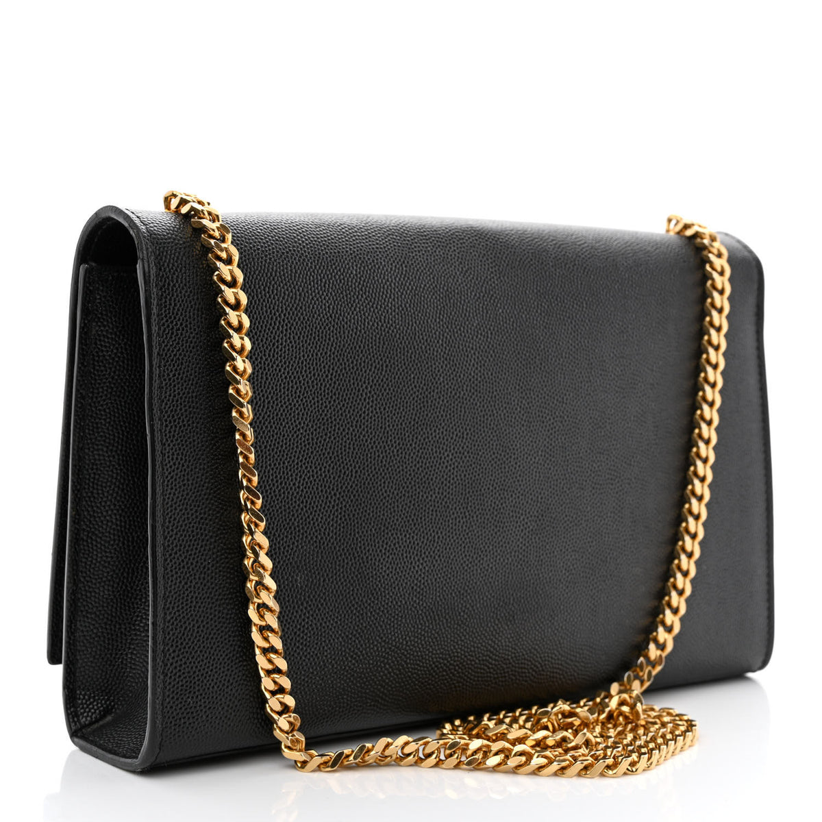 Grain De Poudre Medium Classic Monogram Kate Satchel Black