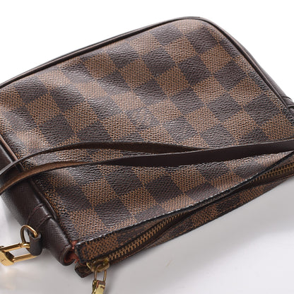 Louis Vuitton Damier Ebene Trousse Make Up Bag Pochette 12 of 18
