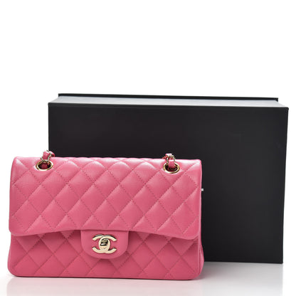 Chanel Caviar Quilted Small Double Flap Pink 12 of 12