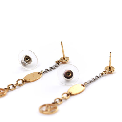 Louis Vuitton Logomania Earrings Gold 3 of 10
