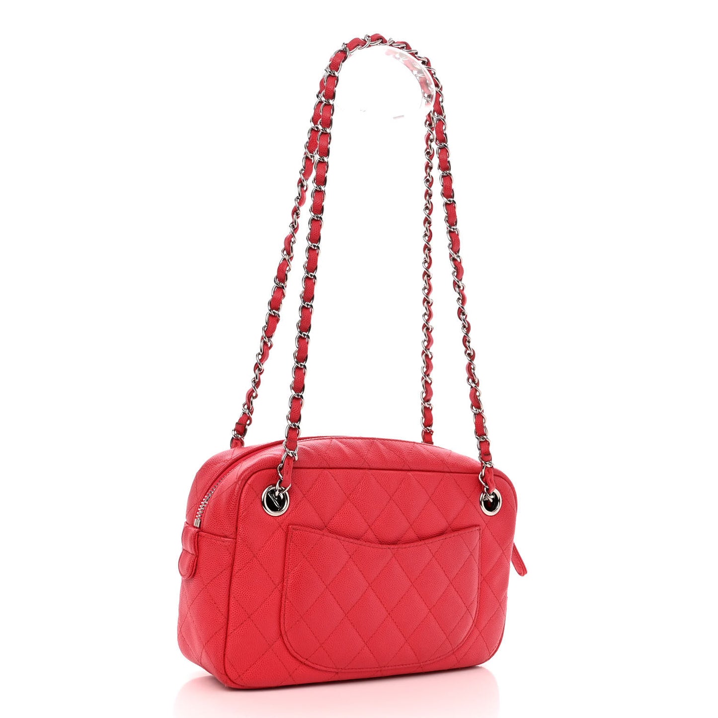 Caviar Quilted Timeless Camera Case Red