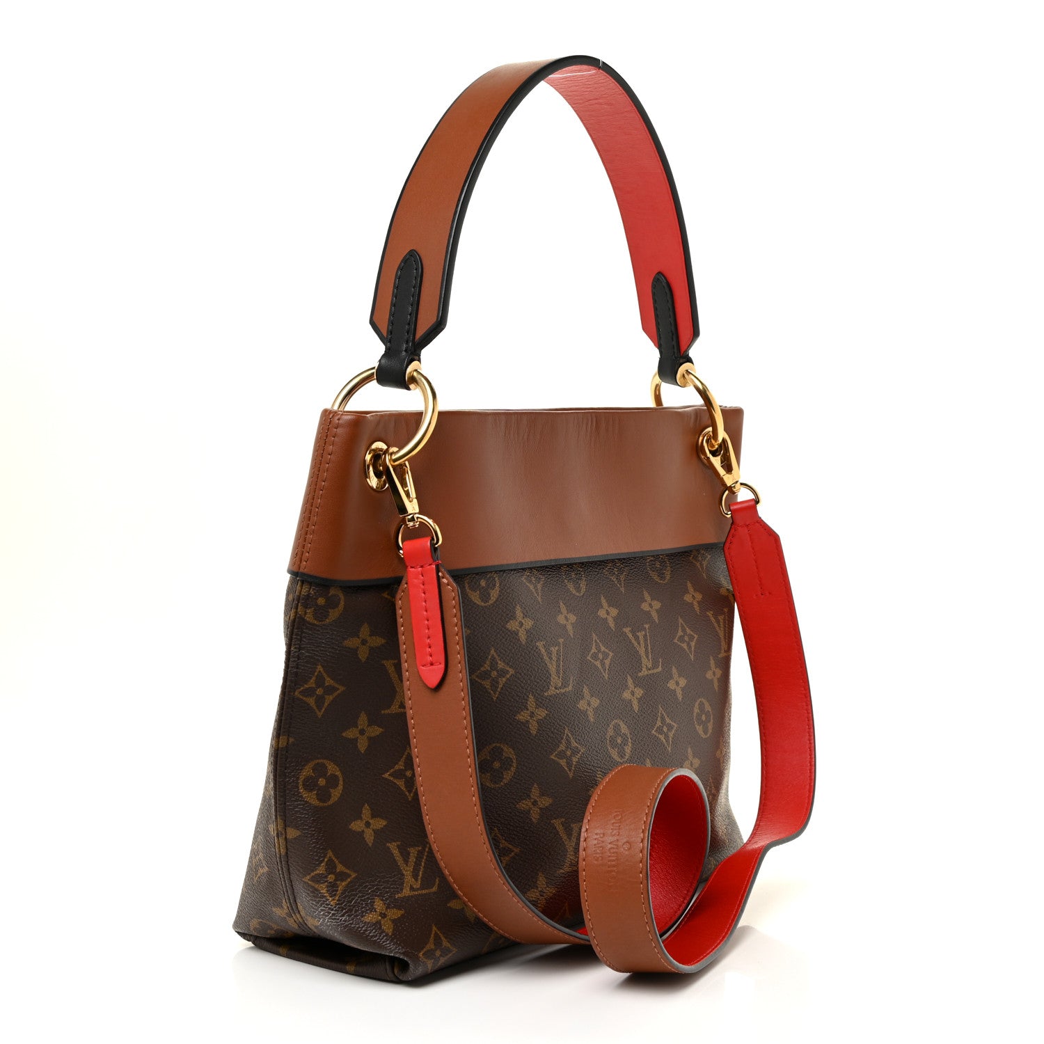 Louis Vuitton Monogram Tuileries Besace Caramel Rouge 2 of 17