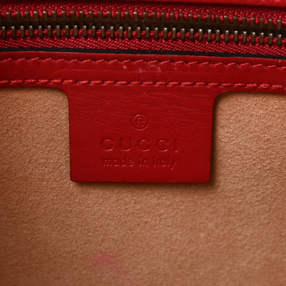 Gucci Calfskin Sylvie Web Small Queen Margaret Top Handle Bag Blue Agata Hibiscus Red Mystic White Sugar Pink 7 of 11
