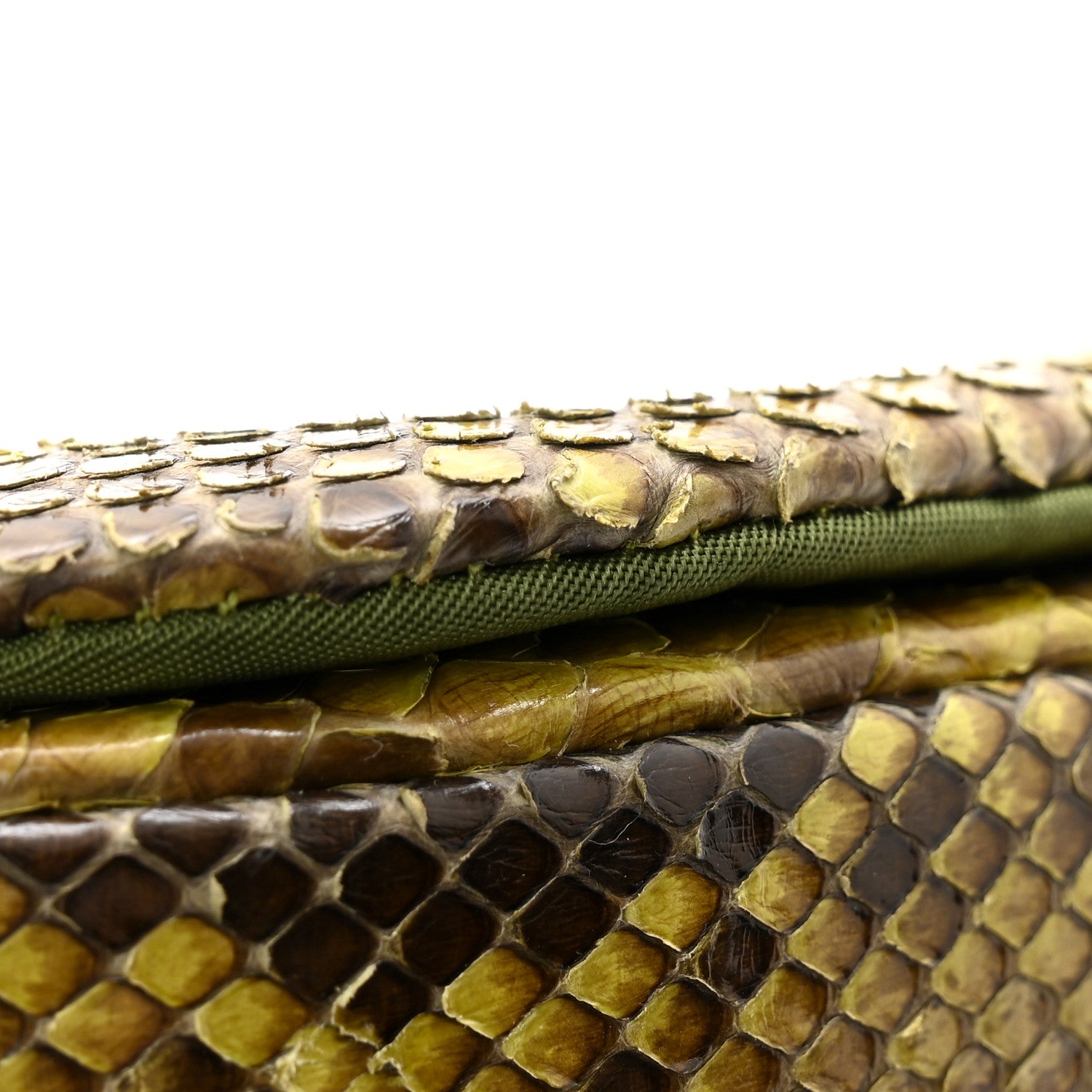 Christian Dior CHRISTIAN DIOR Snakeskin Malice Shoulder Bag Green 12 of 13