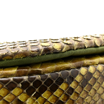 Christian Dior CHRISTIAN DIOR Snakeskin Malice Shoulder Bag Green 12 of 13