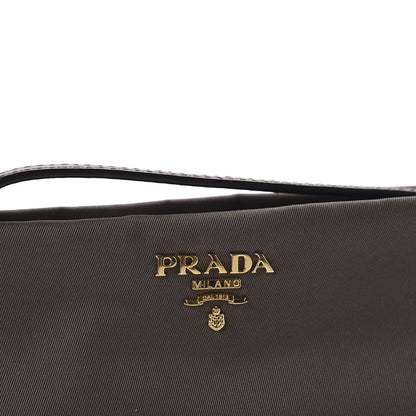 Prada Tessuto Nylon Saffiano Wristlet Fumo 14 of 15