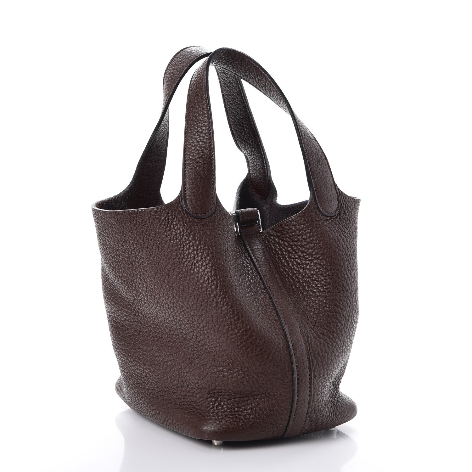 Hermes Taurillon Clemence Picotin 18 PM Cafe 3 of 9