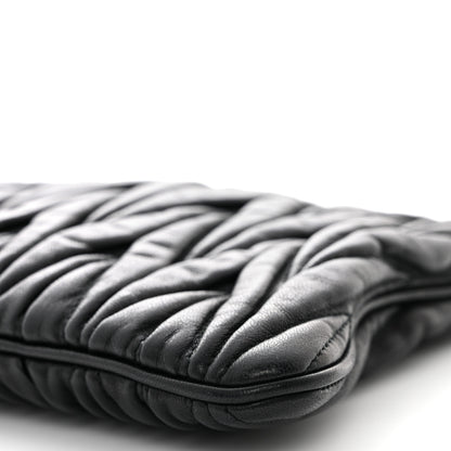 Miu Miu Nappa Matelasse Clutch Black 11 of 13