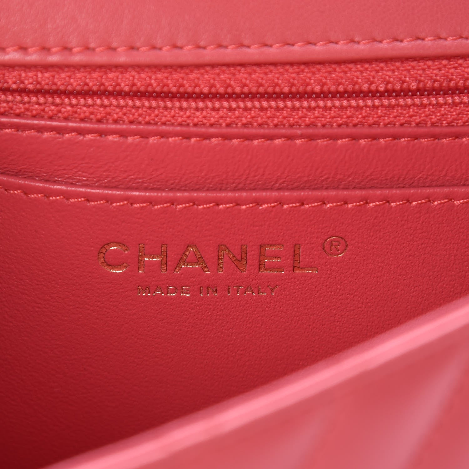 Chanel Lambskin Chevron Quilted Mini Rectangular Flap Pink 5 of 15