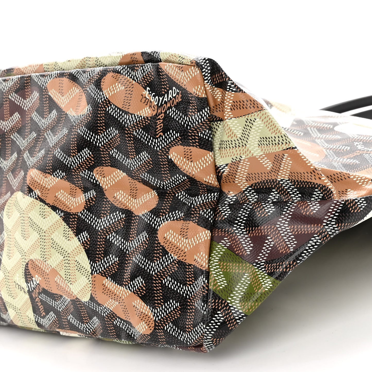 Goyardine Saint Louis Lettres Camouflage PM Black Green