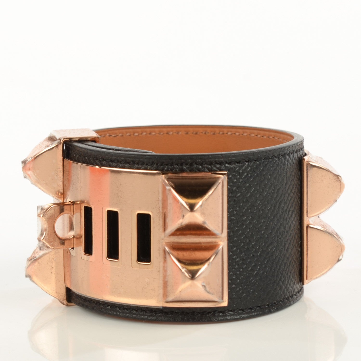 Hermes Epsom Collier de Chien CDC Bracelet S Black 3 of 6