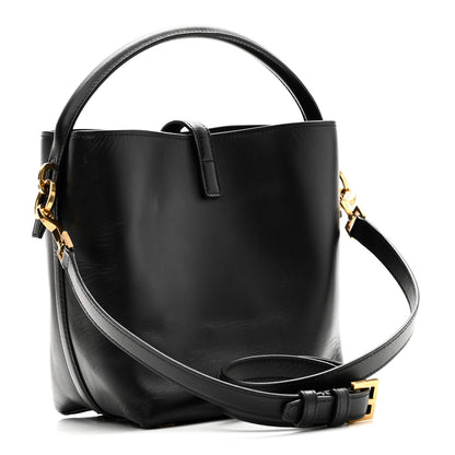 Saint Laurent Shiny Calfskin Le 37 Bucket Bag Black 3 of 9