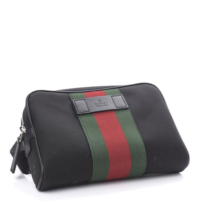 Gucci Canvas Web Slim Belt Bag Black 4 of 10
