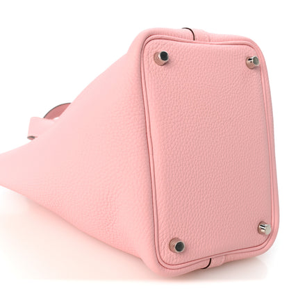 Hermes Taurillon Clemence Picotin Lock 18 PM Rose Sakura 9 of 10
