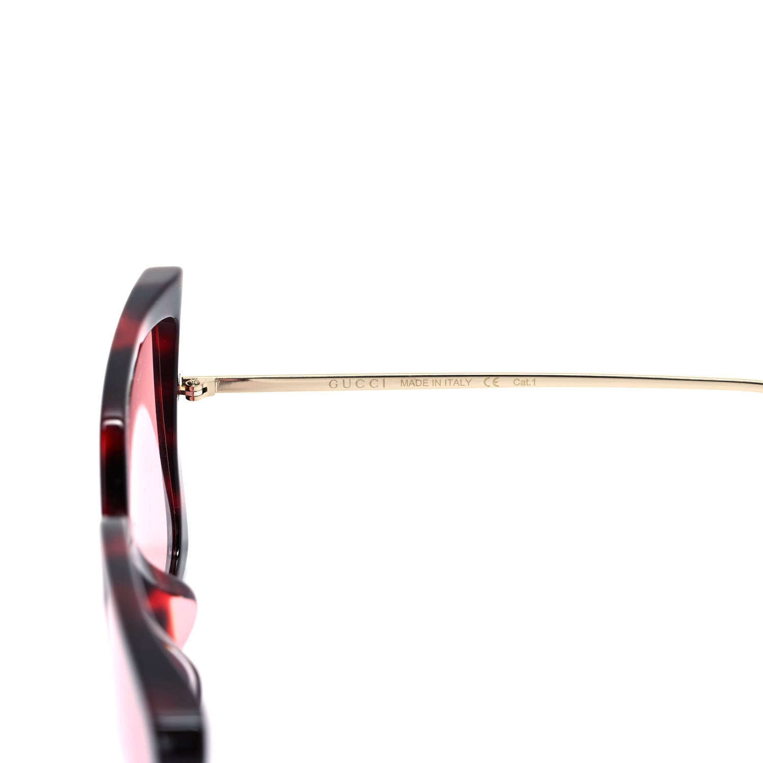 Gucci Acetate Oversize Square Frame GG0435S Sunglasses Red Havana 6 of 7