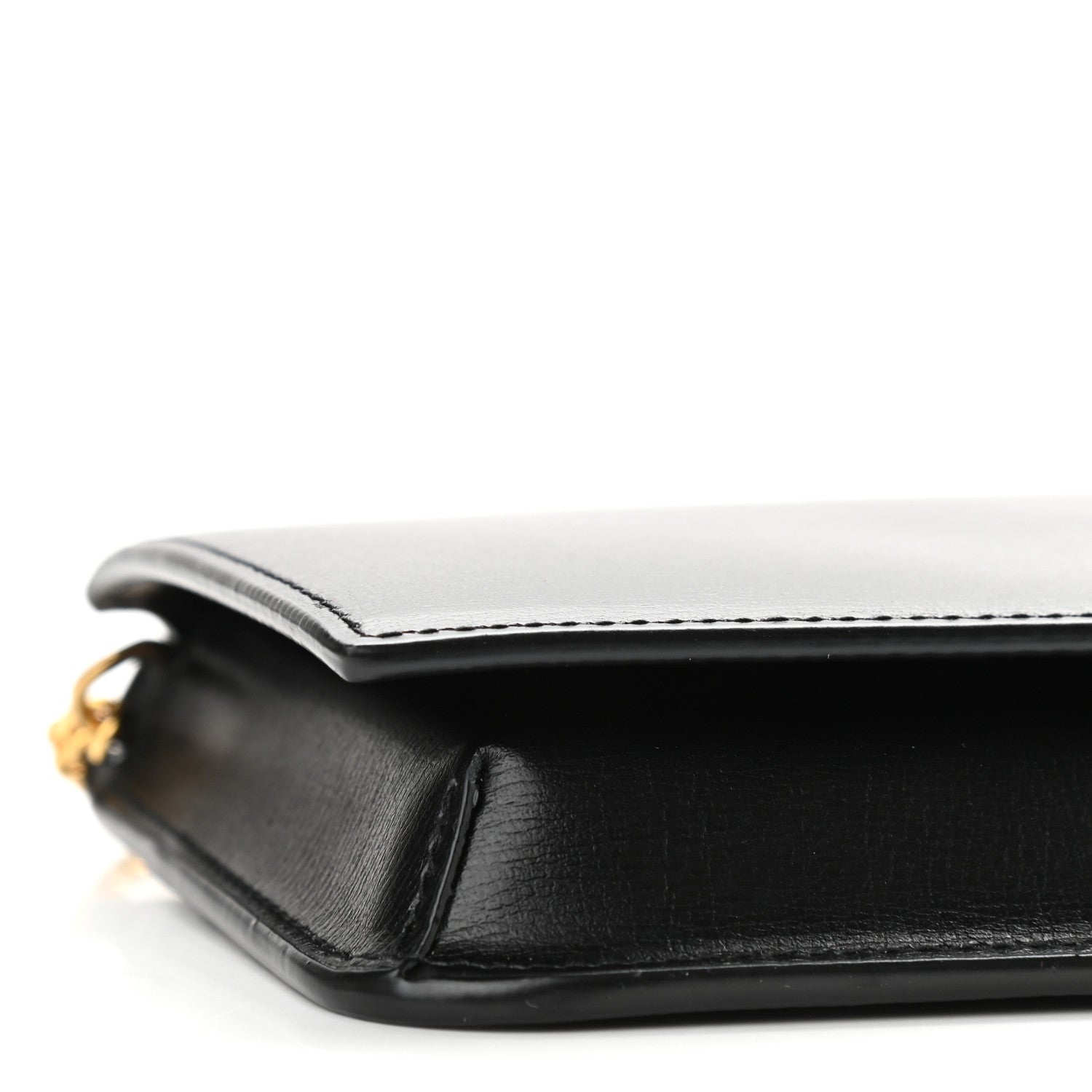 Saint Laurent Smooth Calfskin Monogram Phone Holder Crossbody Black 7 of 10