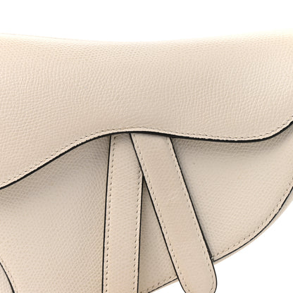 Christian Dior Grained Calfskin Mini Saddle Bag White 8 of 12