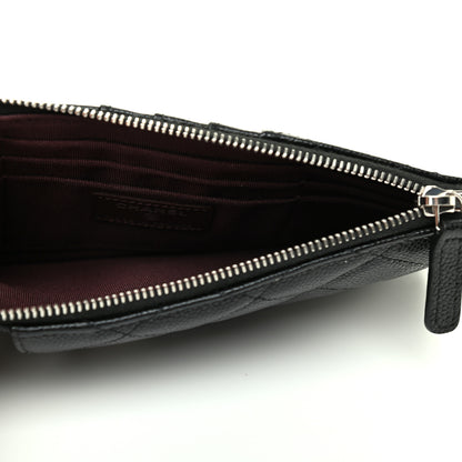 Chanel Caviar Quilted Classic Flat Wallet Pouch Black 5 of 8