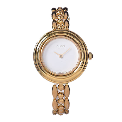 Gucci Stainless Steel 26mm Rice Link Interchangeable Bezel Quartz Watch 1 of 6