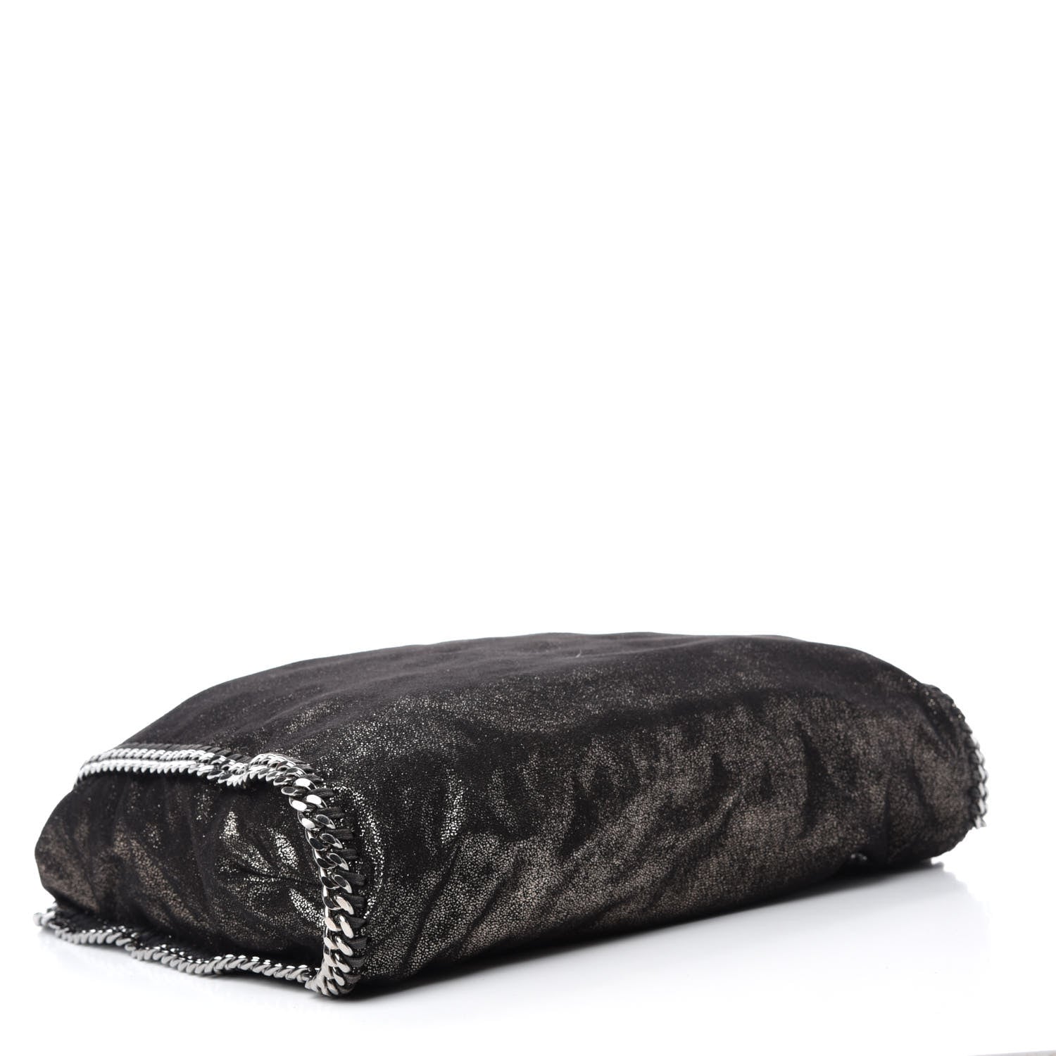 Stella McCartney Metallic Shaggy Deer Big Falabella Tote Black 4 of 9
