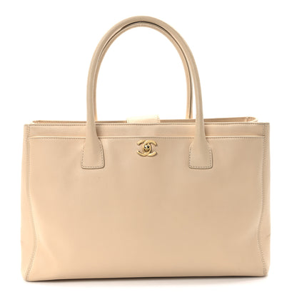 Chanel Calfskin Cerf Executive Shopper Tote Beige Clair 1 of 11