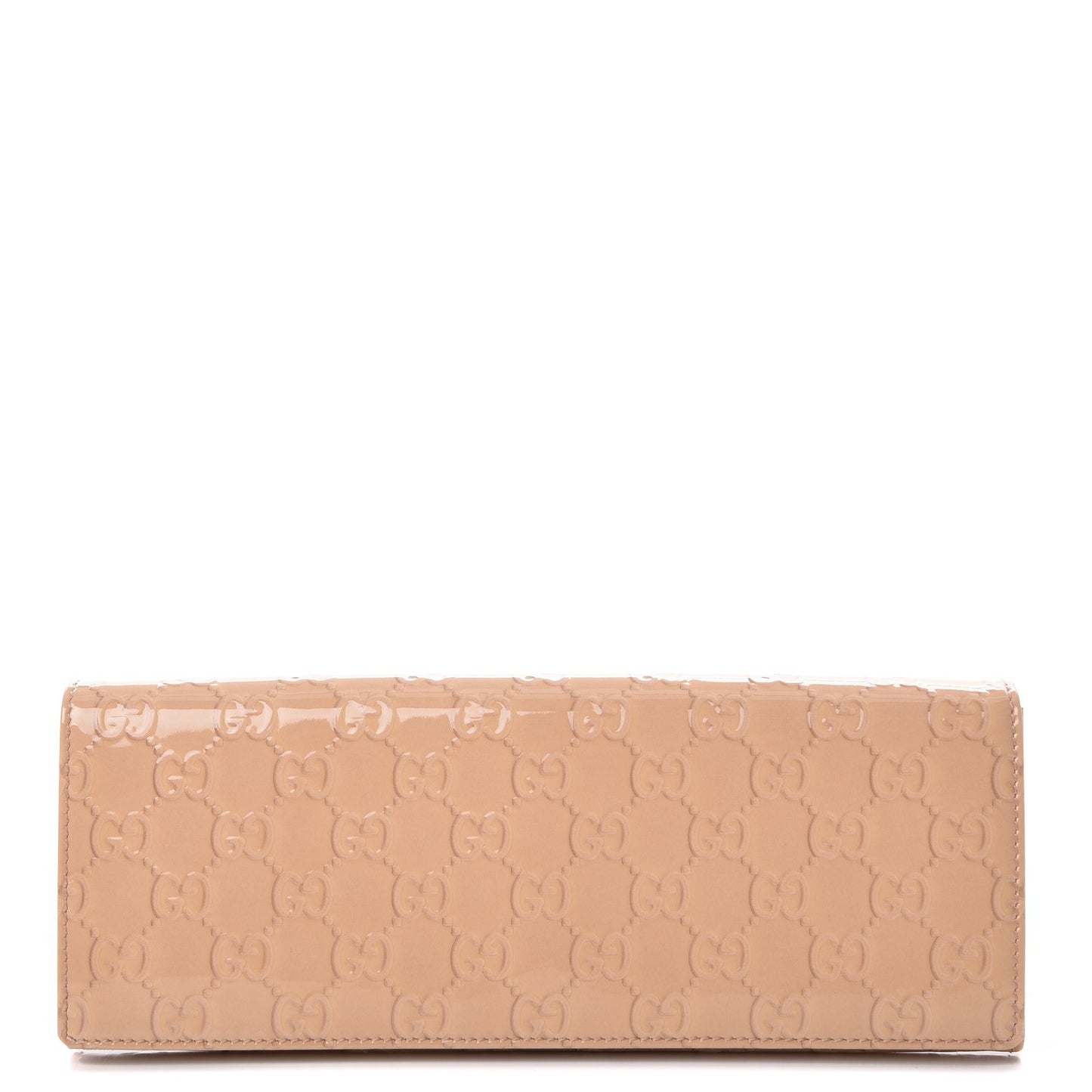 Patent Guccissima Small Broadway Clutch Dark Cipria