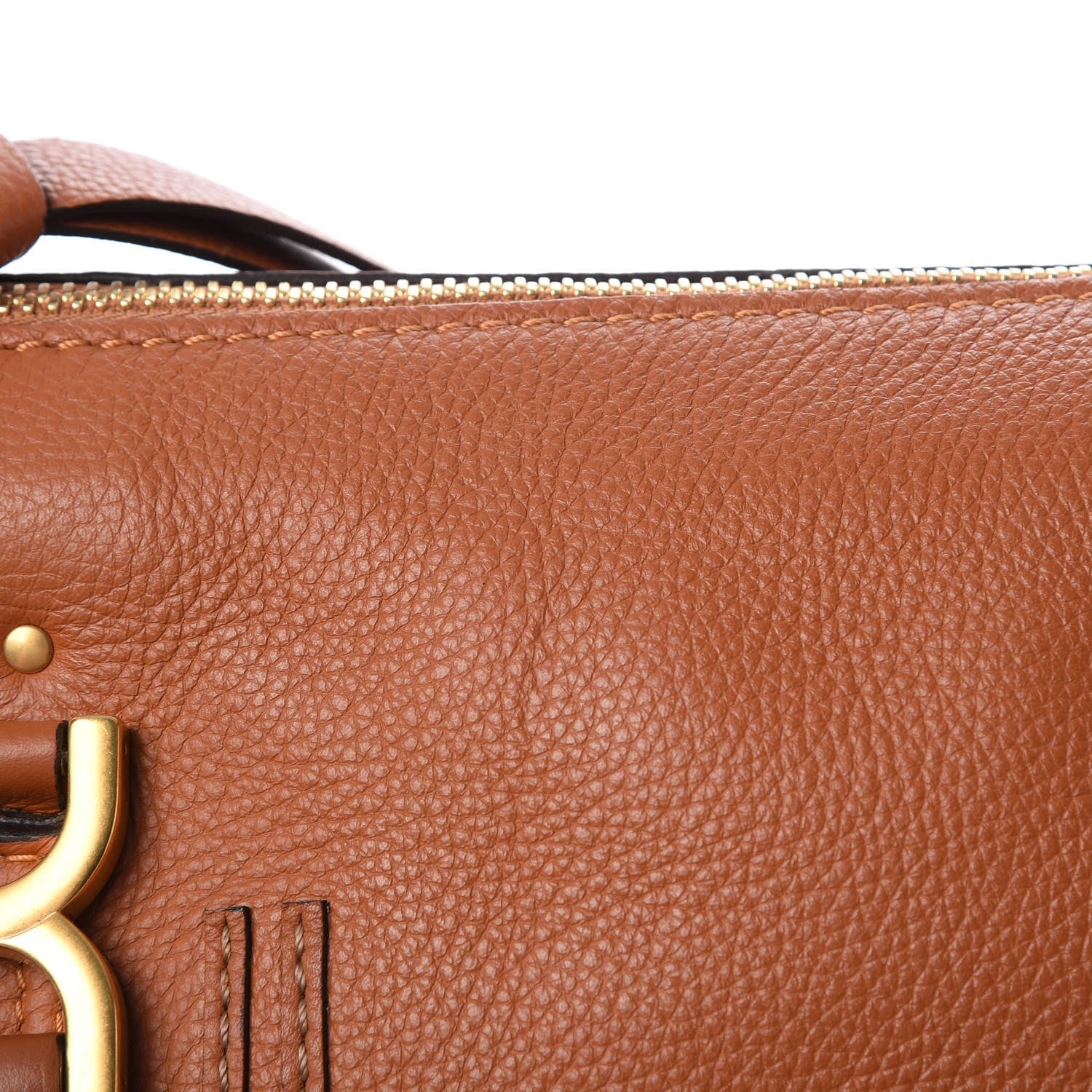 Chloe Calfskin Medium Marcie Satchel Tan 11 of 12