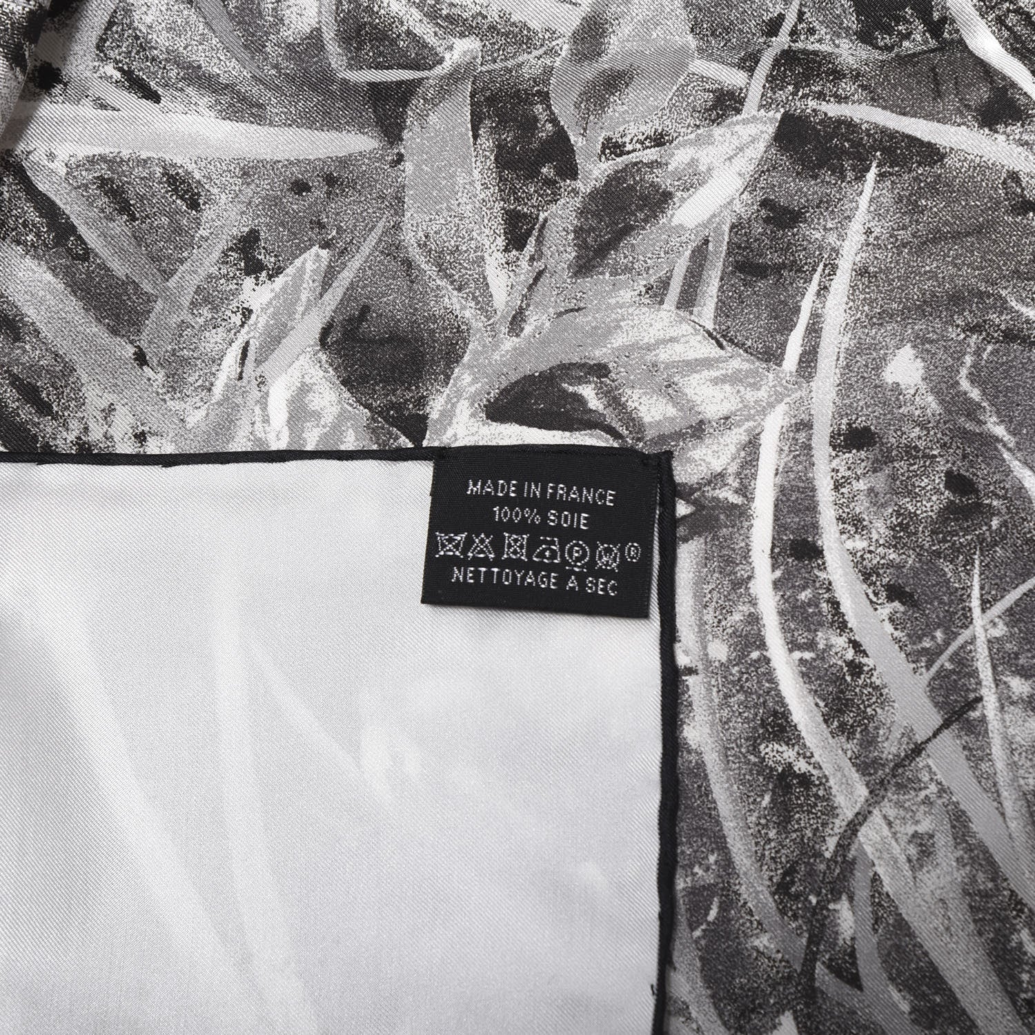 Hermes Silk Panthera Pardus Scarf 140 Black White Anthracite 4 of 5