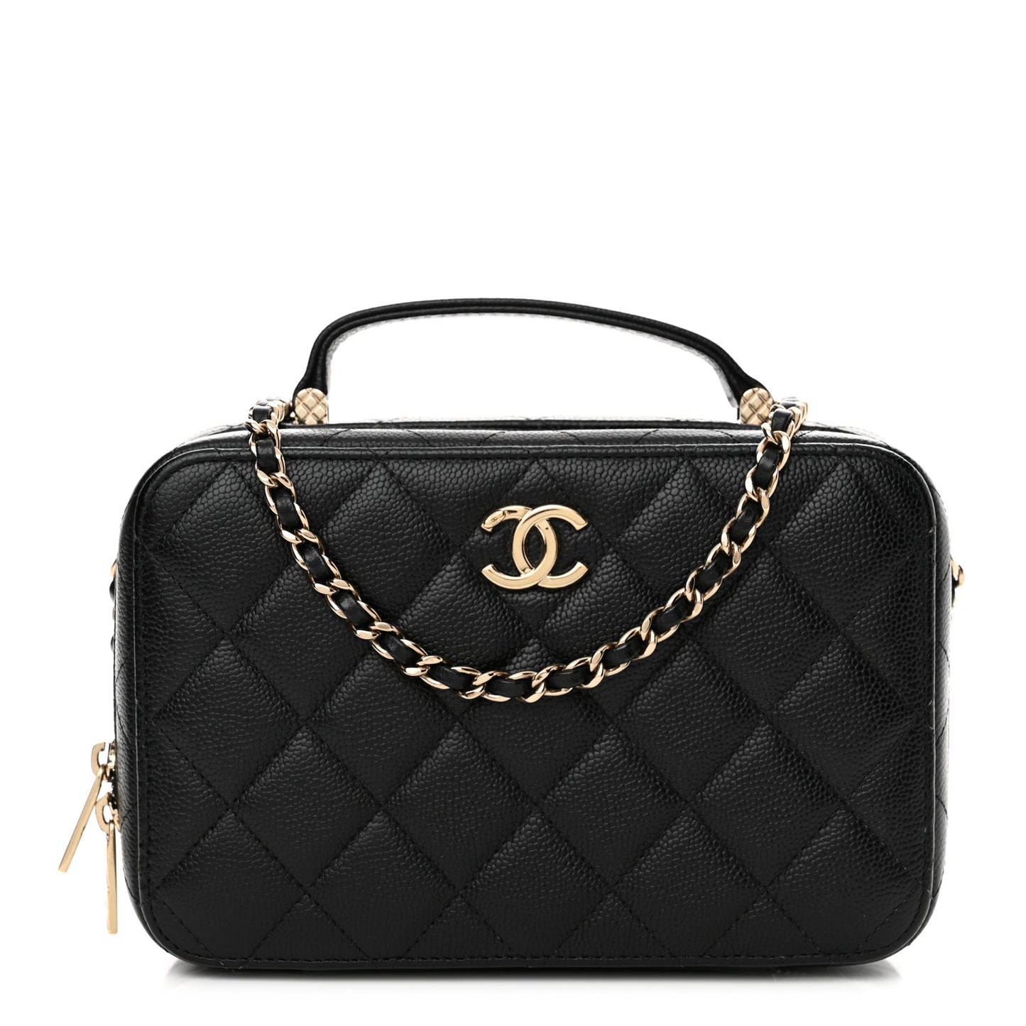 Caviar Quilted Vanity Case Black