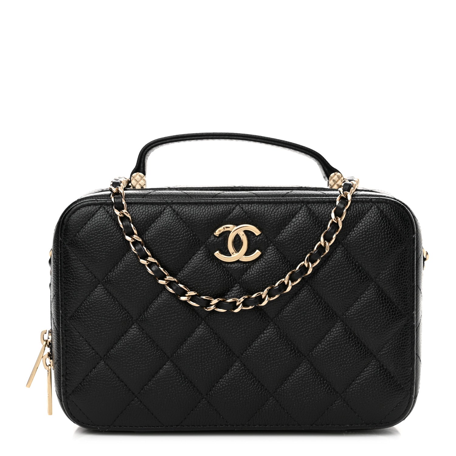 Chanel Caviar Quilted Vanity Case Black 1 of 12