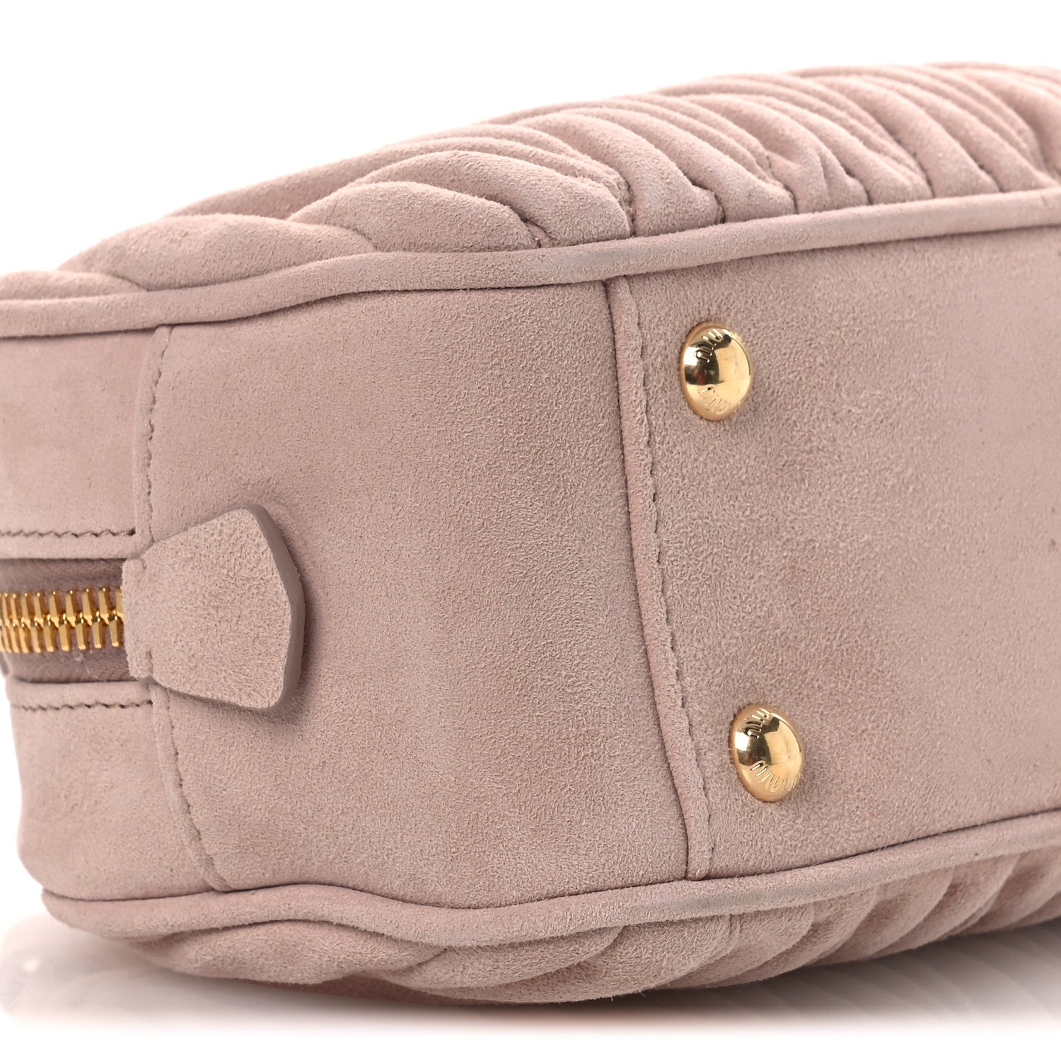 Miu Miu Suede Matelasse Regular Arcadie Top Handle Bag Pesco 9 of 11