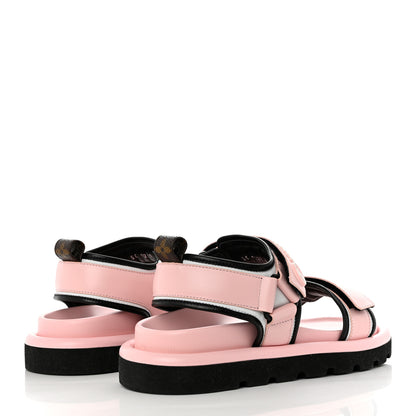 Louis Vuitton Calfskin Pool Pillow Flat Comfort Sandals 38 Rose Clair Pink 4 of 8