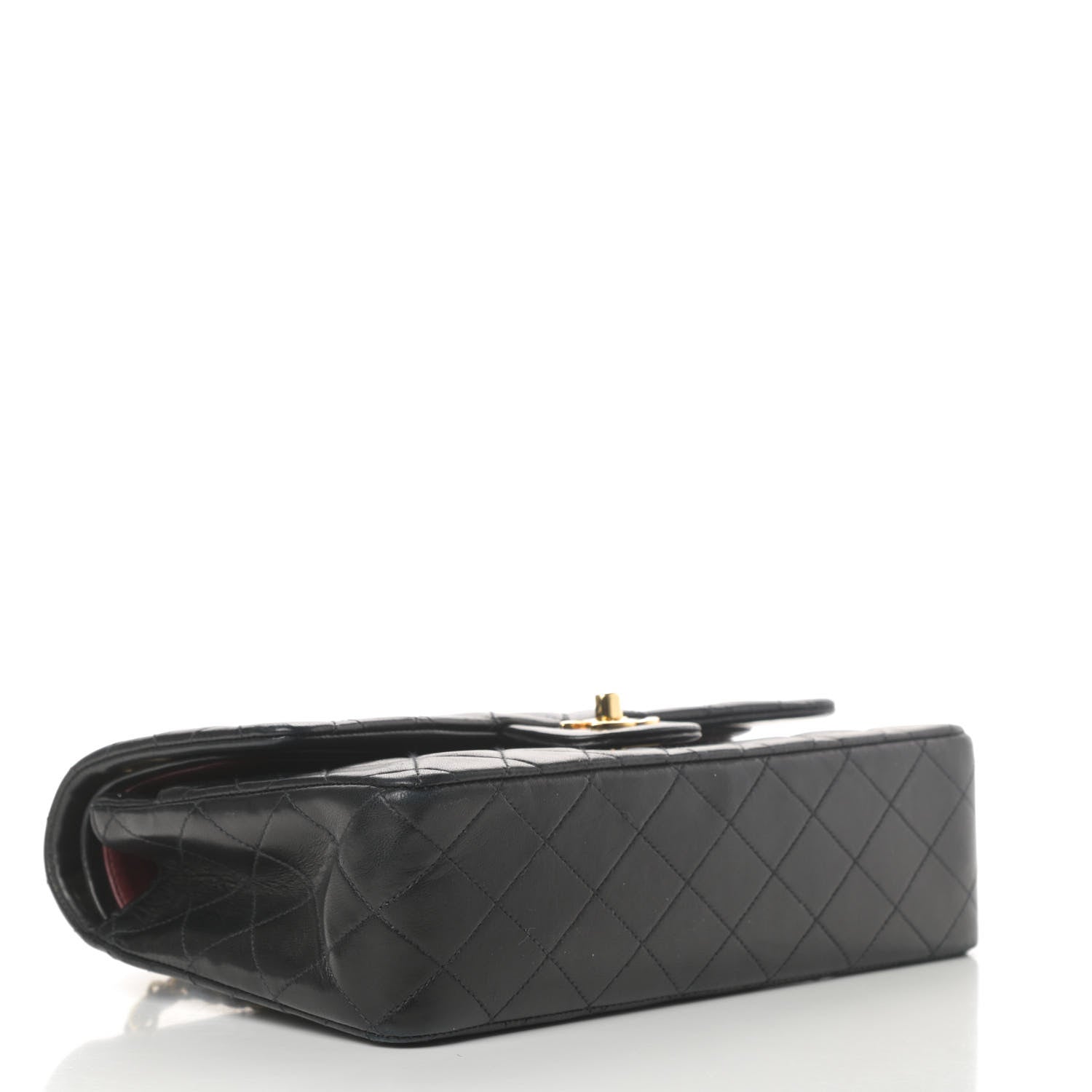 Chanel Lambskin Quilted Medium Double Flap Black 4 of 16
