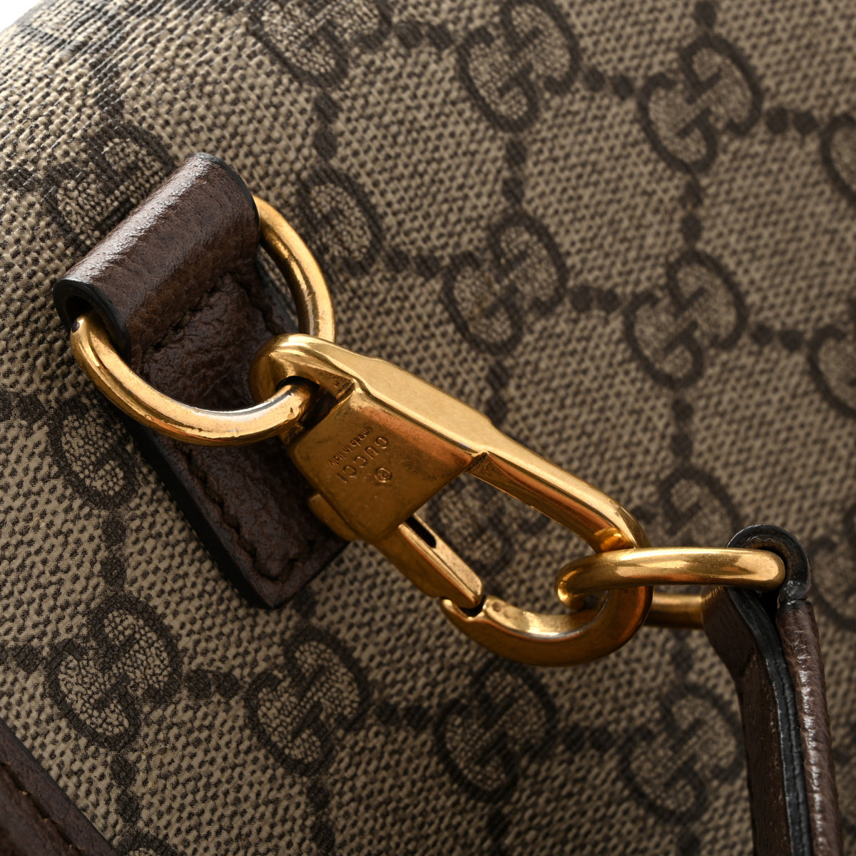 GG Supreme Web Totem Three Piece Monogram Shoulder Bag Beige New Acero