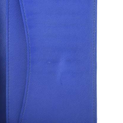 Chanel Patent Calfskin Quilted Yen Wallet Blue 9 of 11