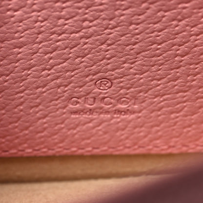 Gucci Textured Dollar Calfskin Diana Chain Wallet Wild Rose 6 of 10