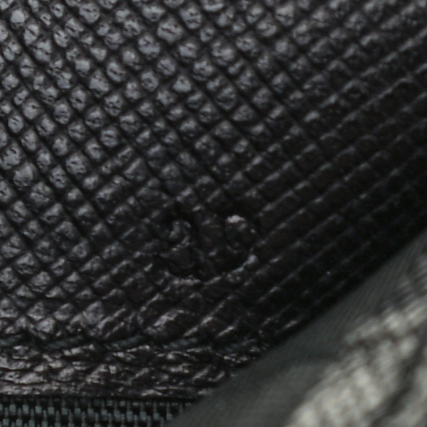 Prada Saffiano Metal Tri-Fold Wallet Black 8 of 8