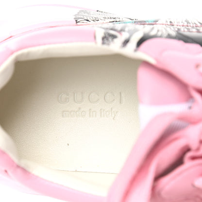 Gucci Calfskin Mystic Cat Rhyton Sneakers 35.5 Sugar Pink 8 of 9