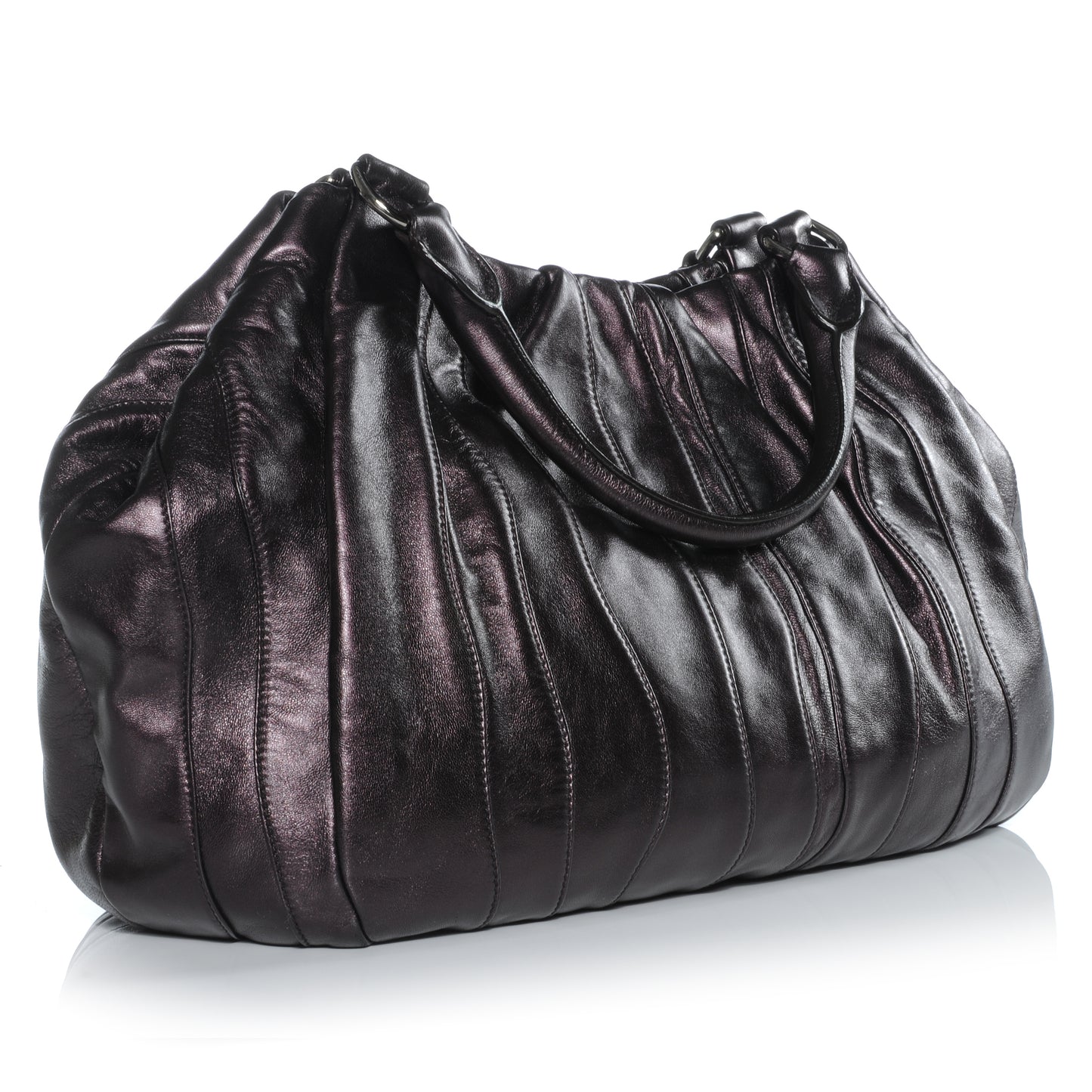 Nappa Mordore Stripes Shoulder Bag Ribes